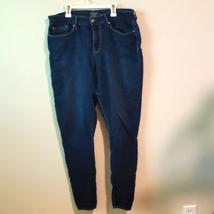 Levi Strauss Mid-Rise Skinny Dark Denim Jeans 16L Tall W33 L32